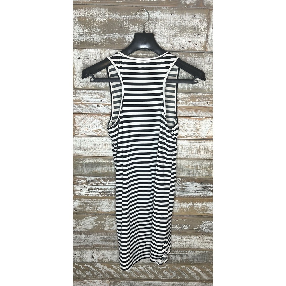 Akira Chicago Red Label women striped black/white dress L‎ - Picture 2 of 3